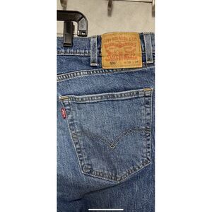 Levi's 505 Jeans Men 38X33.5 Blue Denim Pants Straight‎ Retro Goth Preppy Grunge
